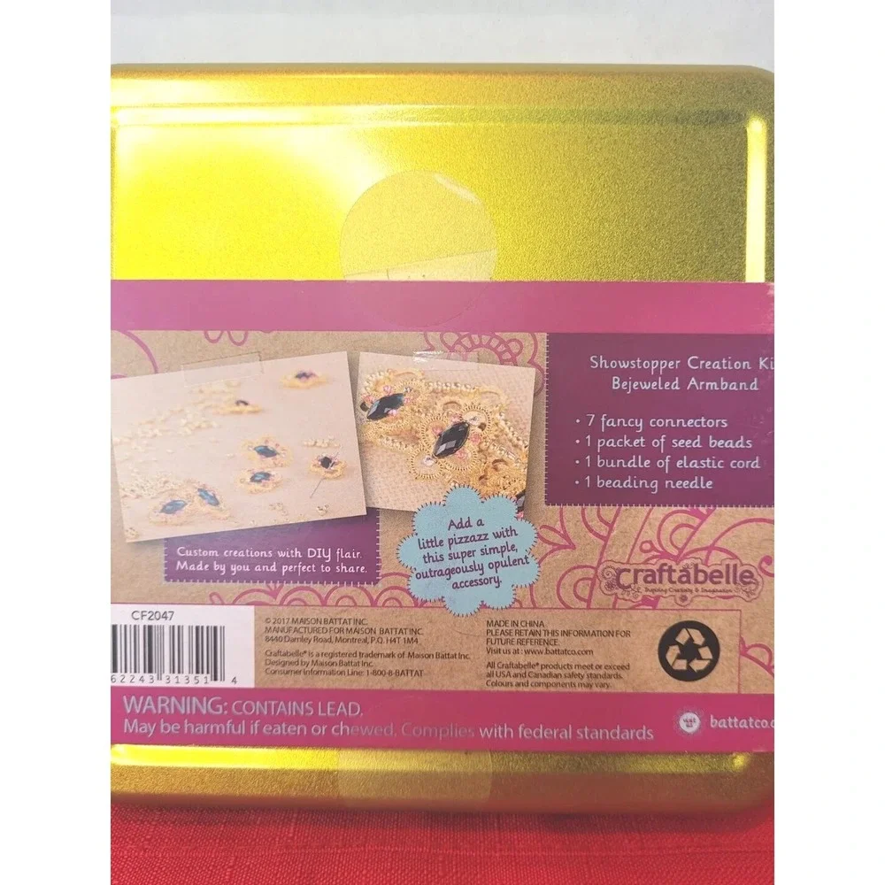 Craftabelle Showstopper Creation Kit Bejeweled Armband Makes 1 NEW Ages‎ 8+
